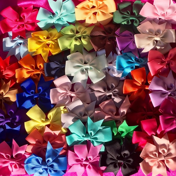 Other - 🎀New 40 Matching Soft Baby Girl Hair Bows Clips